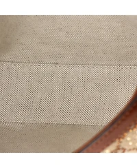 Pre-Owned Gucci Mini Horsebit 1955 Shoulder Bag Crystal Embellished Gg Canvas