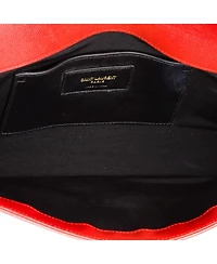 Pre-Owned Saint Laurent Long Classic Monogram Clutch Leather