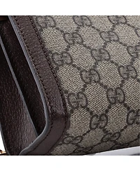 Pre-Owned Gucci Small Ophidia Chain Shoulder Bag Gg Coated Canvas