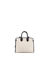 Pre-Owned Salvatore Ferragamo Small Studio Soft Satchel Canvas