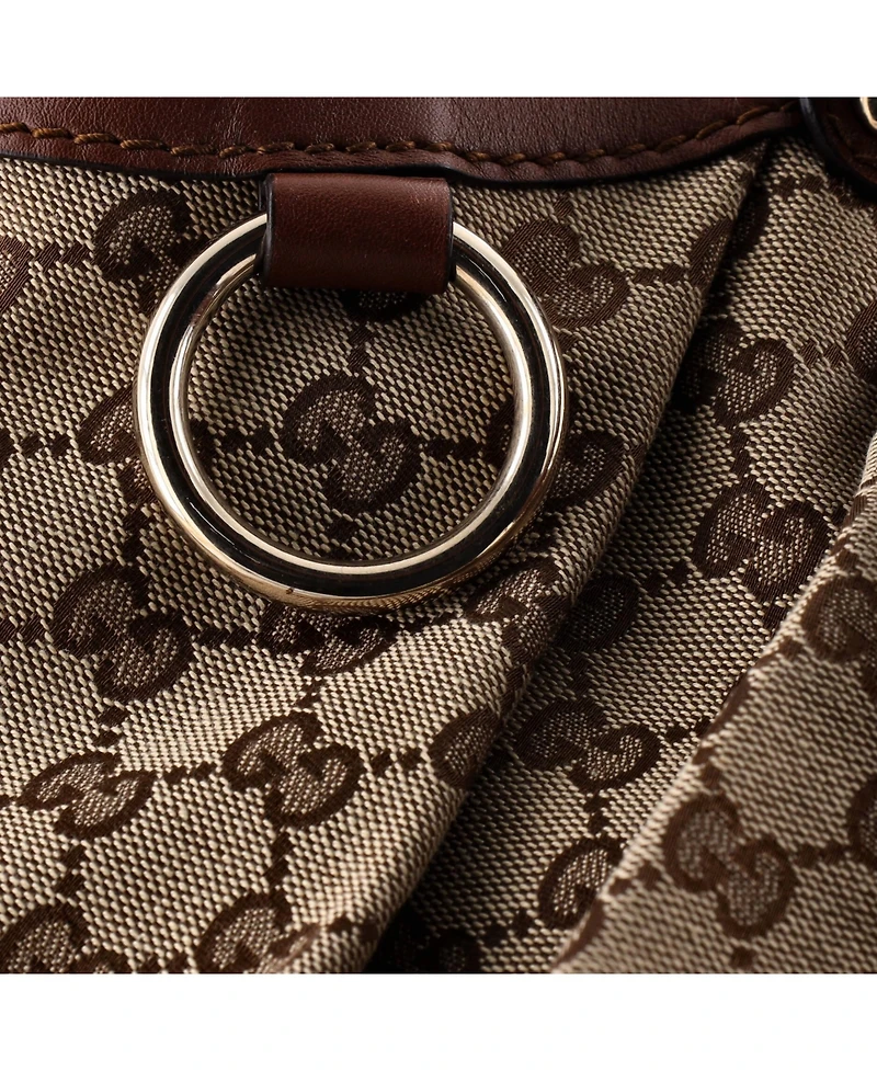 Pre-Owned Gucci Large Sukey Tote Gg Canvas with Leather