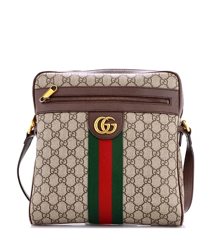 Pre-Owned Gucci Medium Ophidia Messenger Bag Gg Coated Canvas