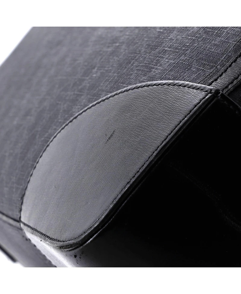 Pre-Owned Gucci Large Interlocking G Patch Duffle Bag Gg Coated Canvas