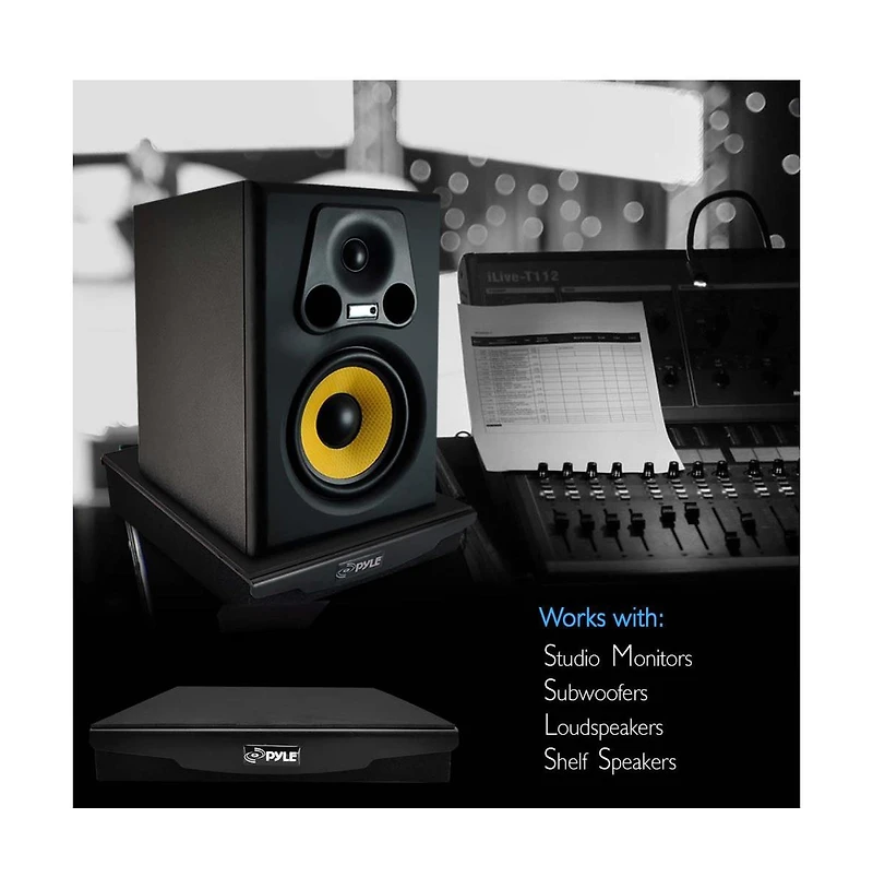 Pyle Speaker Isolation Pads - 10.4 x 13 x 2.8 inches