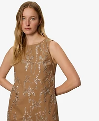 Sanctuary Women's Embellished Crewneck Straight Shift Dress