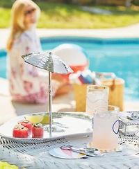 Mariposa Aluminum Beach 11" Umbrella Platter
