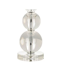 Vienna Full Spectrum Modern Table Lamps 26.5" High Set of 2 Stacked Crystal Spheres Glass Drum Shade for Living Room Family Bedroom