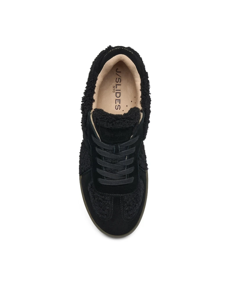 Jslides Women's Heidi Shearling Sneaker