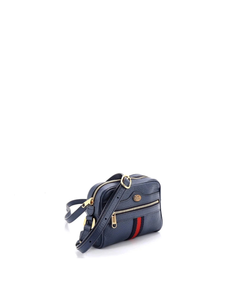 Pre-Owned Gucci Mini Ophidia Shoulder Bag Leather