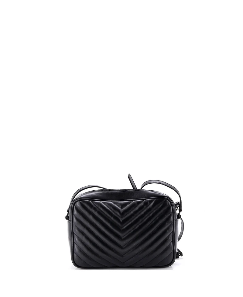 Pre-Owned Saint Laurent Small Lou Camera Bag Matelasse Chevron Leather