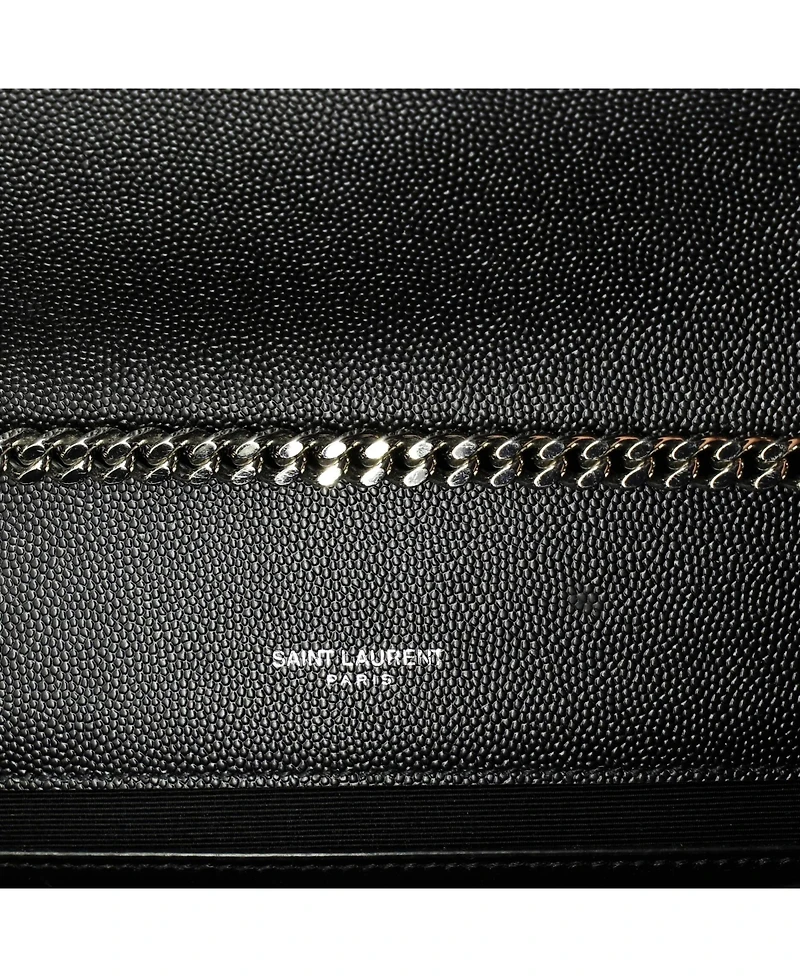 Pre-Owned Saint Laurent Medium Classic Monogram Crossbody Bag Grainy Leather