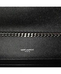 Pre-Owned Saint Laurent Medium Classic Monogram Crossbody Bag Grainy Leather