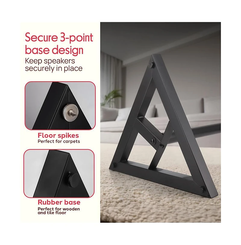 Pyle Speaker Stand Pair of Sound Play 1 and 3 Holder