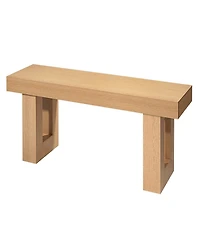 Gouun 63 Inch Farmhouse Console Table with Shelf and Hidden Storage