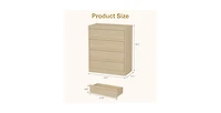 gaomon 4 Drawer Dresser for Bedroom