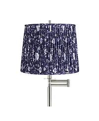 360 Lighting Druckman Modern 60 1/2" Tall Standing Floor Lamp Swing Arm Silver Metal Brushed Nickel Finish