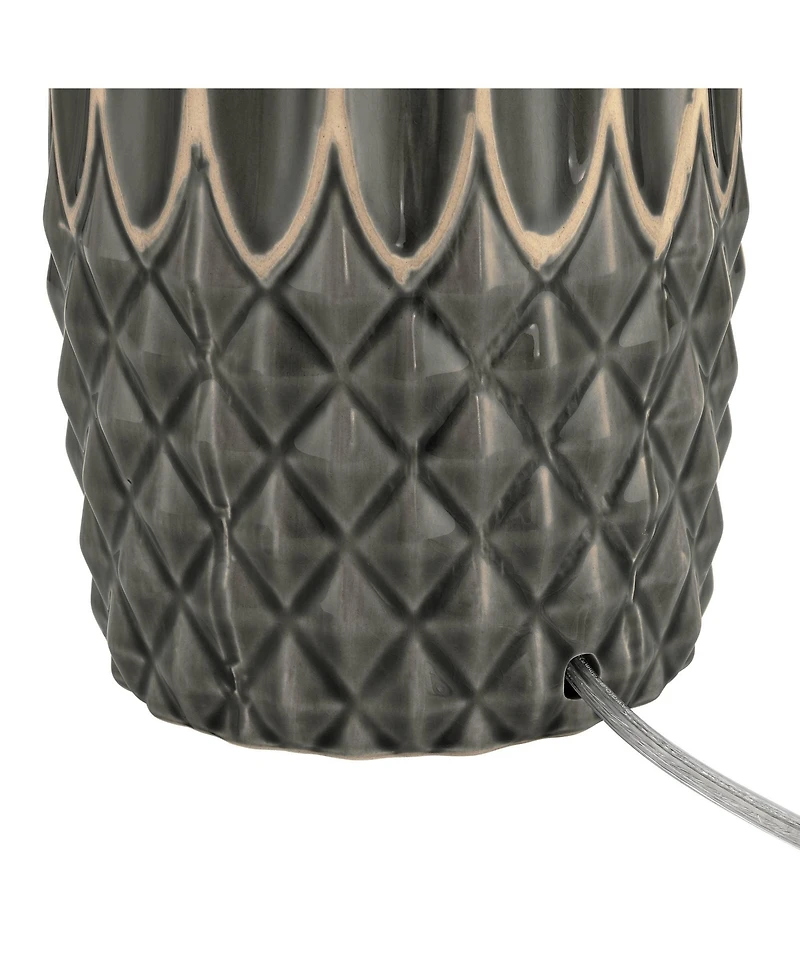 360 Lighting Olsen 26 1/2" High Stripe Ceramic Table Lamp Set of 2