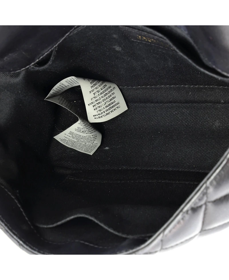 Pre-Owned Versace Medium Medusa Padlock Icon Flap Bag Quilted Leather