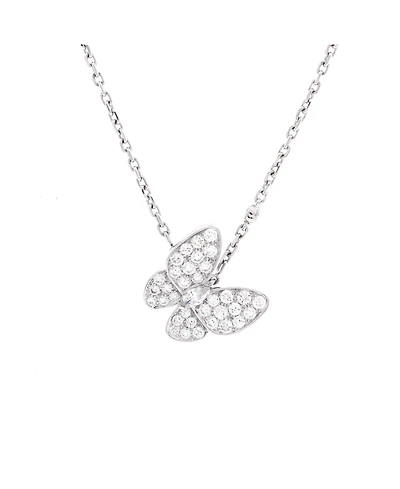 Pre-Owned Van Cleef and Arpels Two Butterfly Pendant Necklace