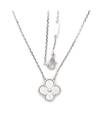 Pre-Owned Van Cleef and Arpels Vintage Alhambra Pendant Necklace