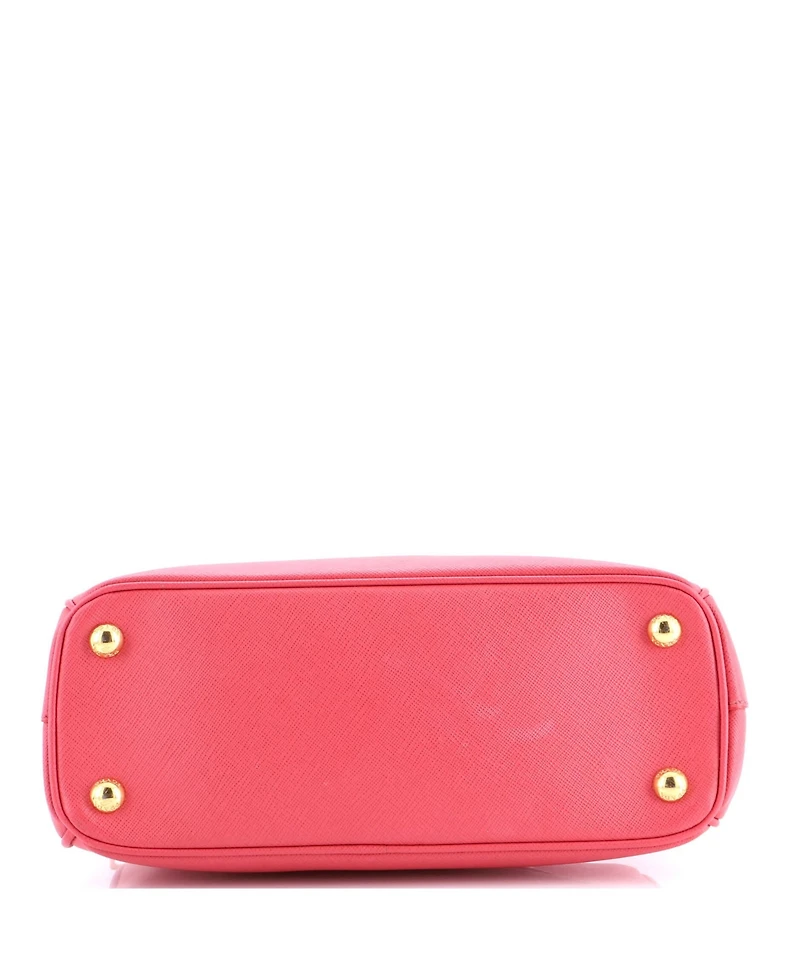 Pre-Owned Prada Small Galleria Double Zip Tote Saffiano Leather