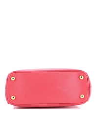 Pre-Owned Prada Small Galleria Double Zip Tote Saffiano Leather