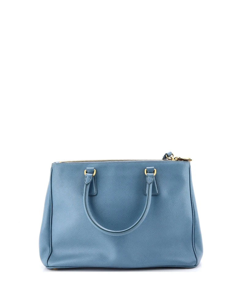 Pre-Owned Prada Medium Double Zip Lux Tote Saffiano Leather