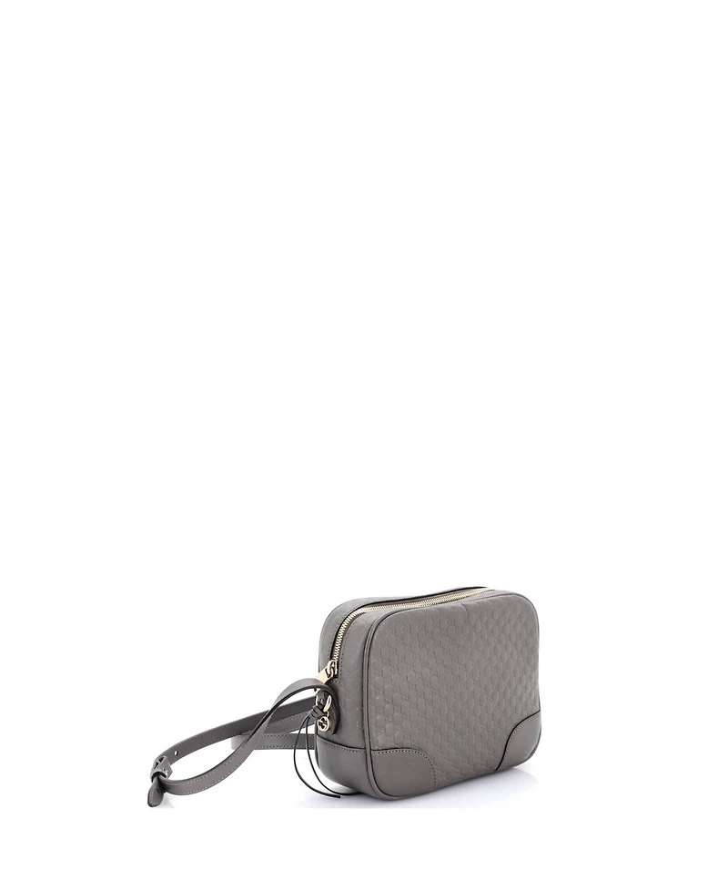 Pre-Owned Gucci Mini Bree Disco Crossbody Bag Microguccissima Leather