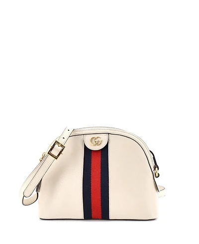Pre-Owned Gucci Small Ophidia Dome Shoulder Bag Leather