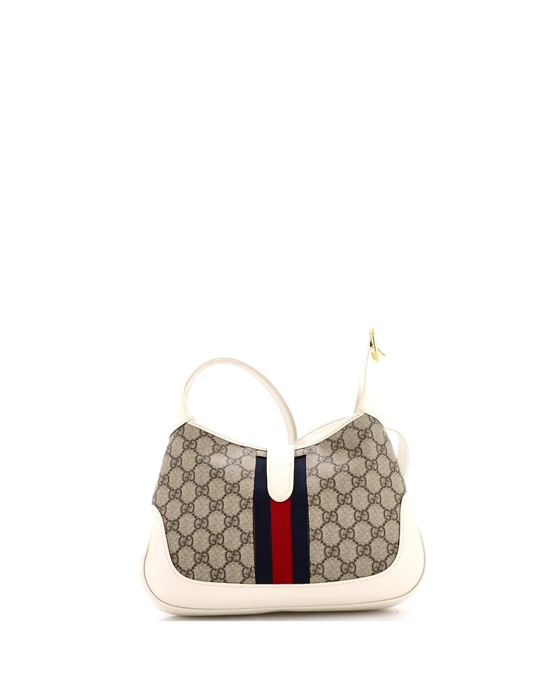 Pre-Owned Gucci Small Jackie 1961 Hobo Gg Coated Canvas