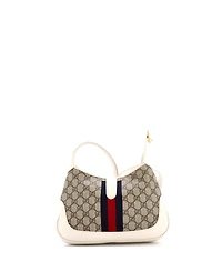 Pre-Owned Gucci Small Jackie 1961 Hobo Gg Coated Canvas