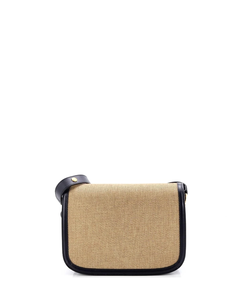Pre-Owned Gucci Small Horsebit 1955 Shoulder Bag Canvas and Leather