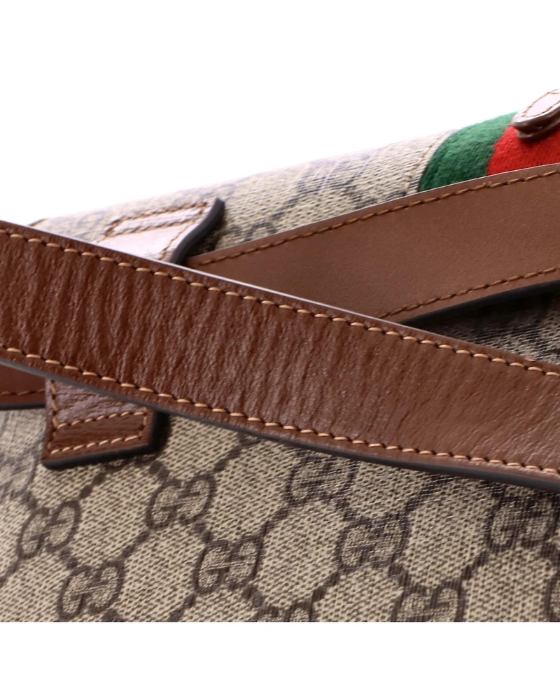 Pre-Owned Gucci Mini Ophidia Trifold Wallet Crossbody Bag Gg Coated Canvas