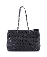 Pre-Owned Bottega Veneta Medium Double Chain Tote Intrecciato Nappa
