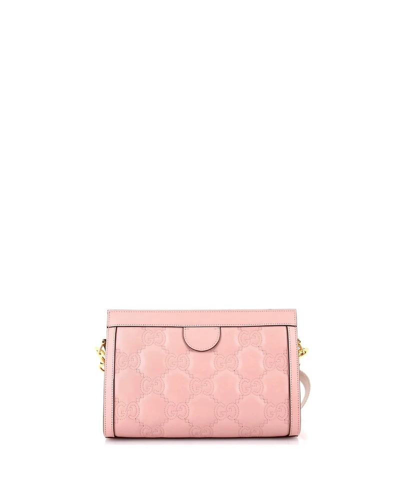 Pre-Owned Gucci Small Gg Shoulder Bag Gg Matelasse Leather