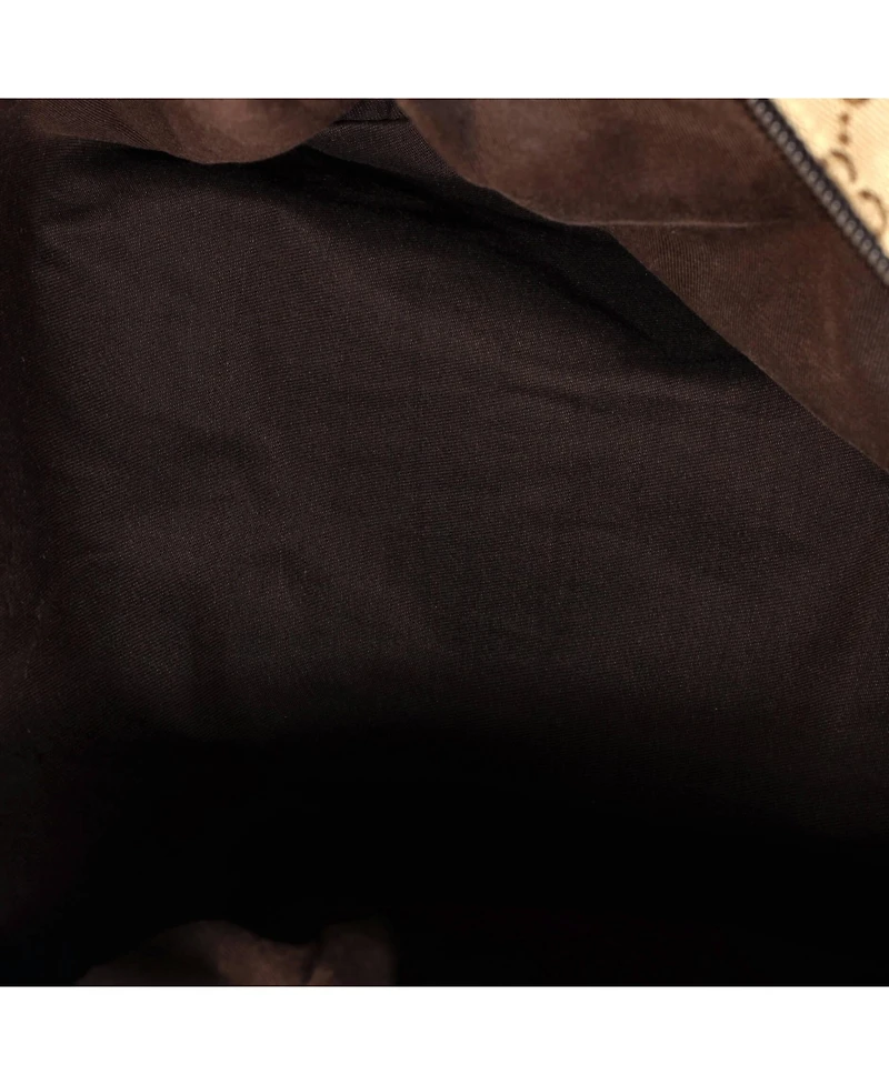 Pre-Owned Gucci Medium Front Pocket Web Messenger Gg Canvas