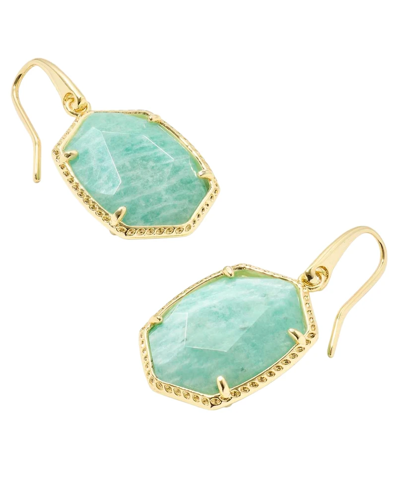 Kendra Scott Daphne Amazonite 14k Gold-Tone Over Brass Drop Earrings