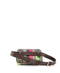 Pre-Owned Gucci Zip Belt Bag Printed Gg Coated Canvas