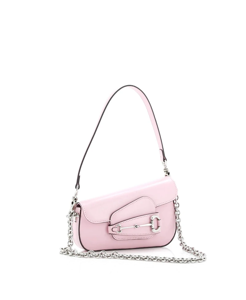 Pre-Owned Gucci Mini Horsebit 1955 Asymmetric Shoulder Bag Leather