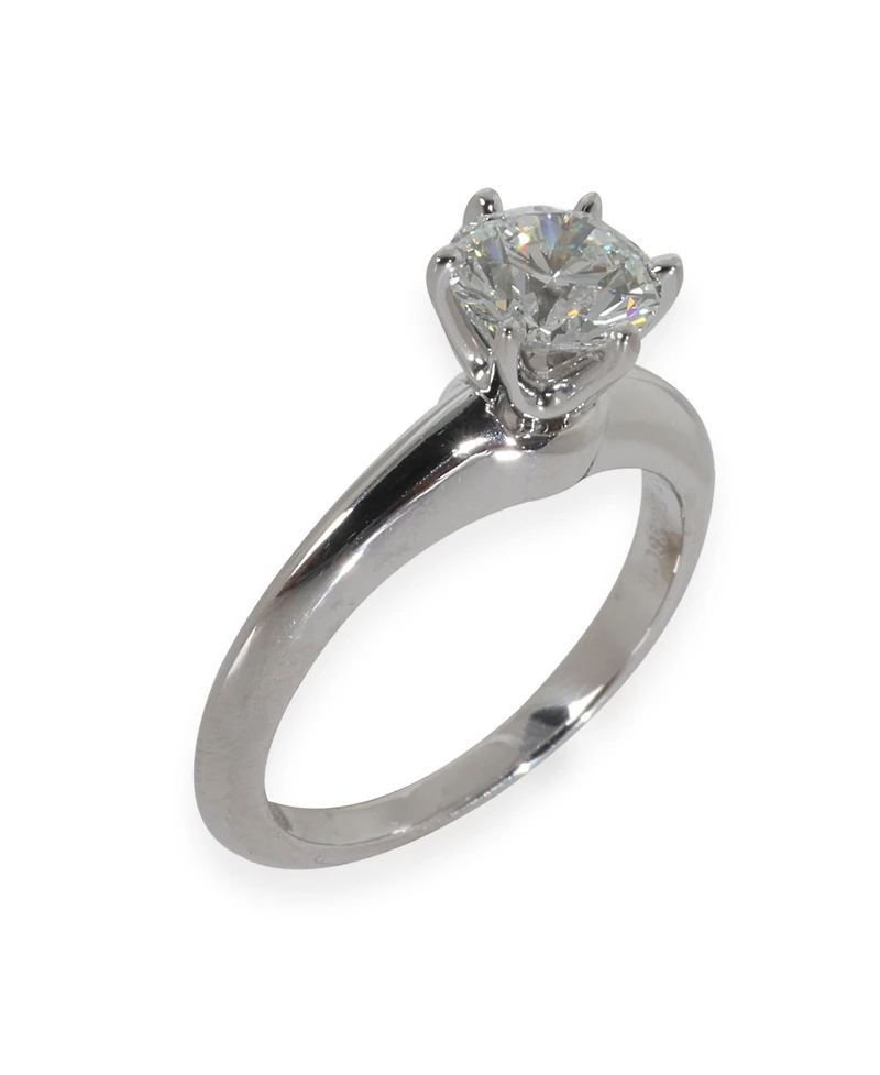 Pre-Owned Tiffany & Co 0.88 ct Round Brilliant Diamond Engagement Ring