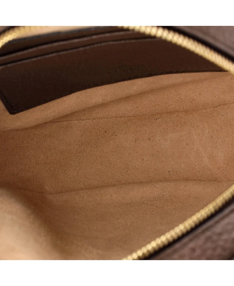 Pre-Owned Gucci Mini Ophidia Round Backpack Gg Coated Canvas