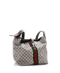 Pre-Owned Gucci Small Jackie 1961 Soft Shoulder Bag Gg Coated Canvas