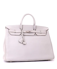 Pre-Owned HERMES Birkin 40 Handbag Grey Togo with Palladium Hardware