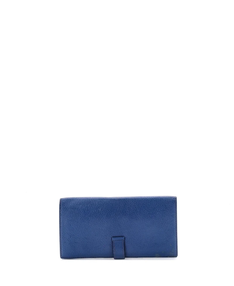 Pre-Owned Hermes Long Bearn Wallet Chevre Mysore