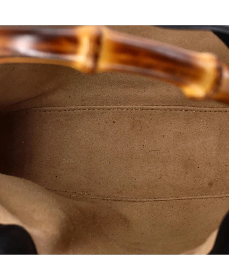 Pre-Owned Gucci Small Diana Nm Bamboo Shoulder Bag Leather