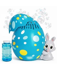 Sperric Easter Egg Bubble Maker Machine, Bunny Designed Automatic Toy, Battery Operated Outdoor Blower Toys