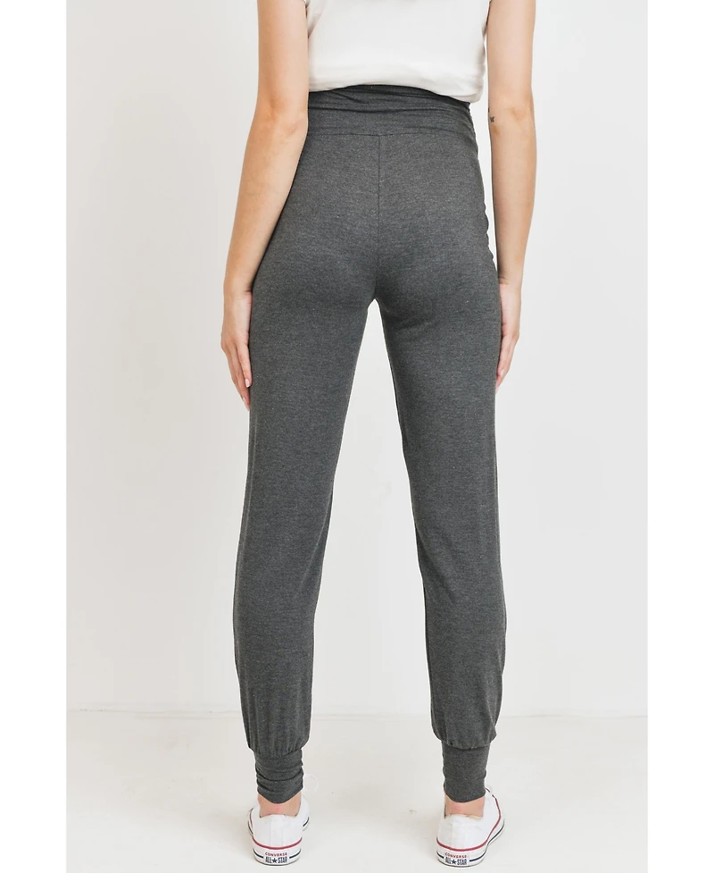 Hello Miz Maternity Over-the-Belly Pull-On Joggers With Side Pockets