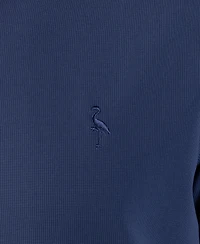 Tailorbyrd Men's Micro Grid Textured Performance Polo Shirt