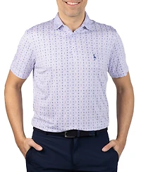 Tailorbyrd Men's Dealers Choice Printed Performance Polo Shirt