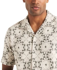 Nautica Men's Short-Sleeve Jacquard Knit Shirt